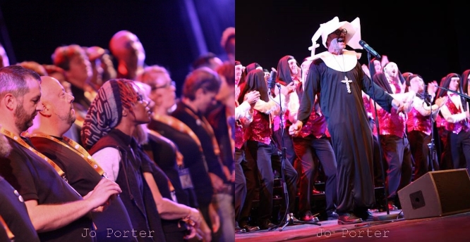 Some of the choirs on stage